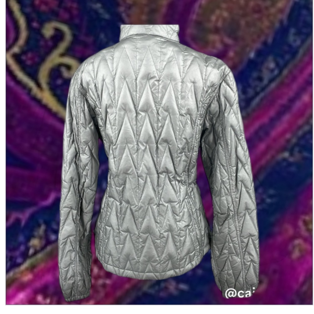 Skea Metallic Skiing Quilted Goose Down Puffer Jacket - Picture 3 of 4